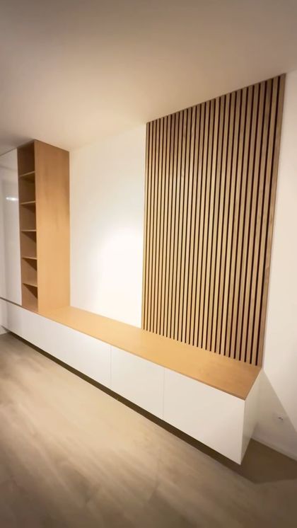 Oblíbená TV stěna s akustickým panelem 🤝